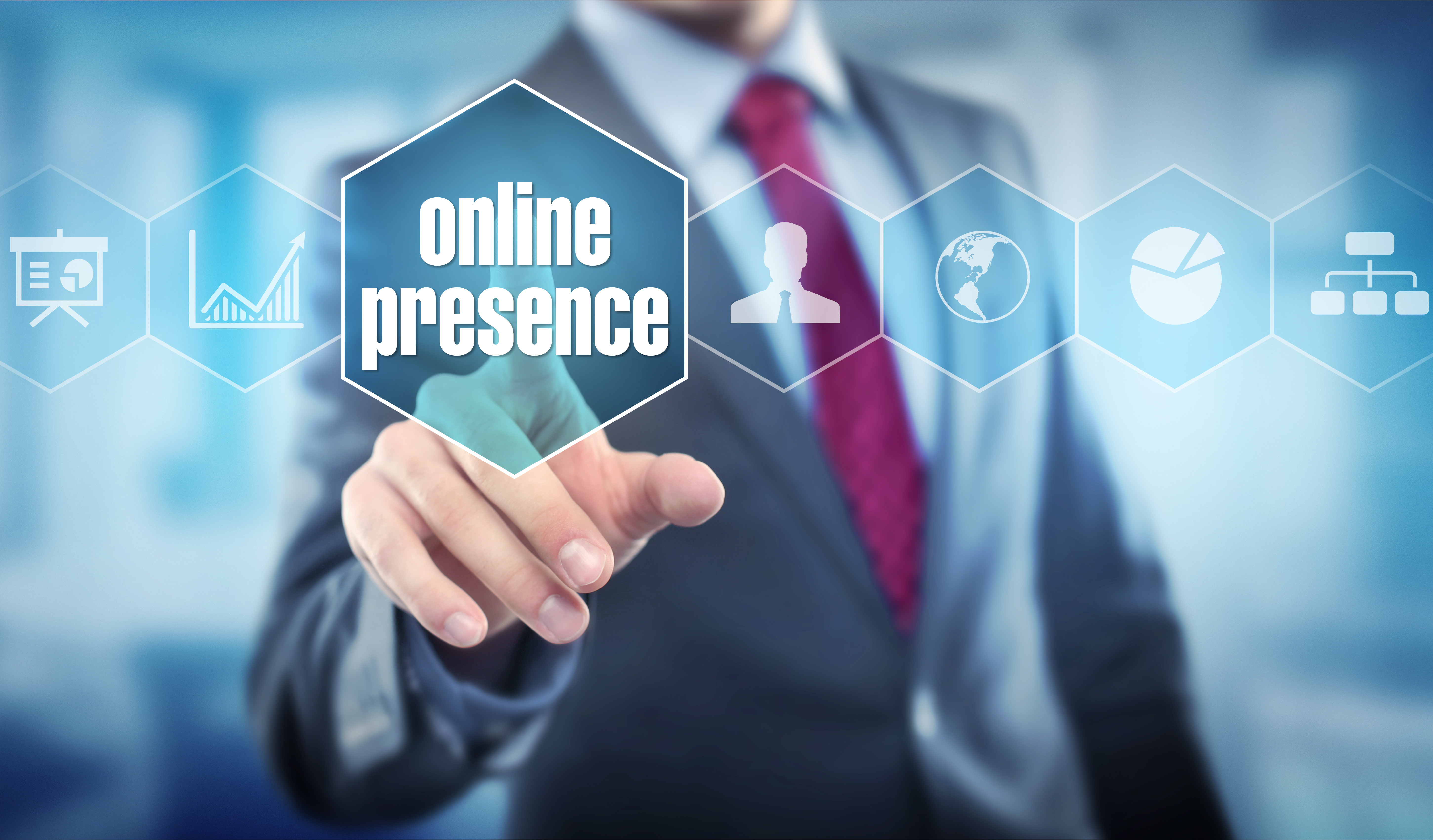 Text = Online presence